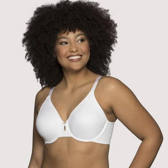 Vanity Fair BEAUTY BACK Non-Padded Bra Underwire Lined White Stretch NEW 34DDD - Picture 1 of 7
